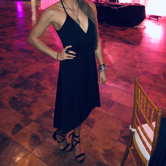 Black high low formal dress - Picture 6 of 8